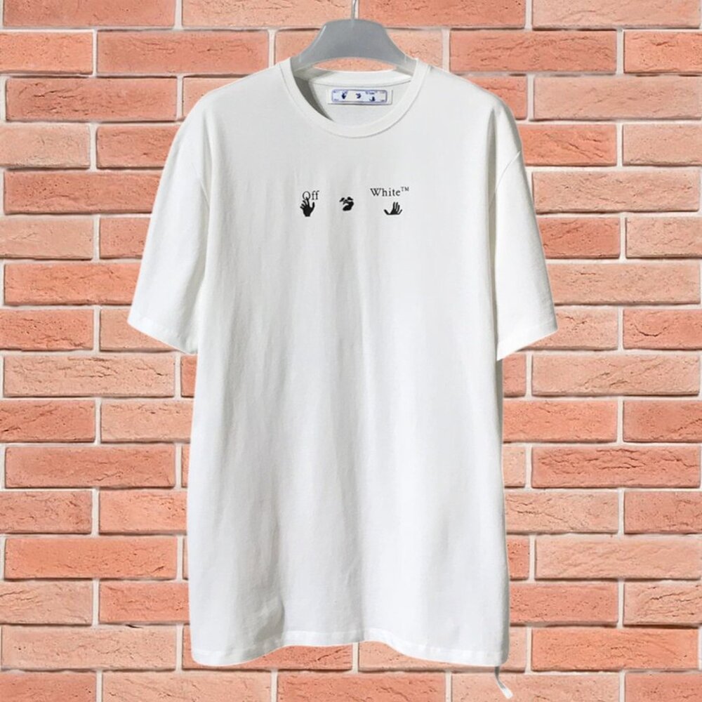Off-White Crew Neck Short Sleeve White